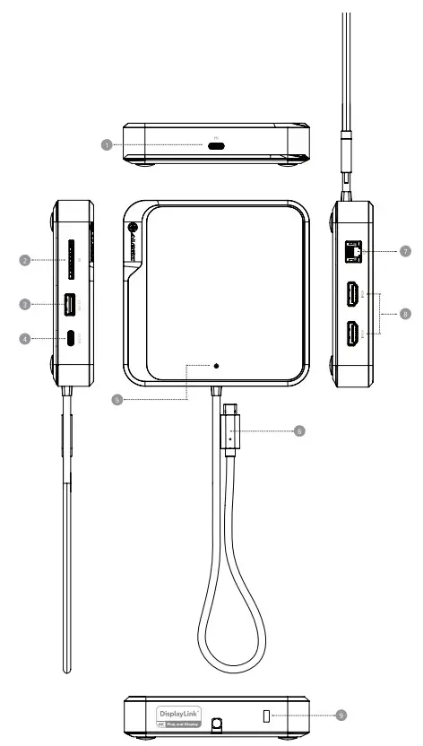 ALOGIC CH2 Dual 4K Universal Compact Docking Station - fig 2