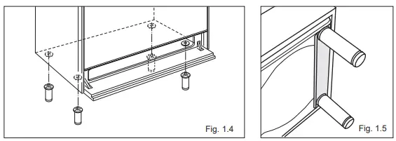 FITTING THE ADJUSTABLE FEET