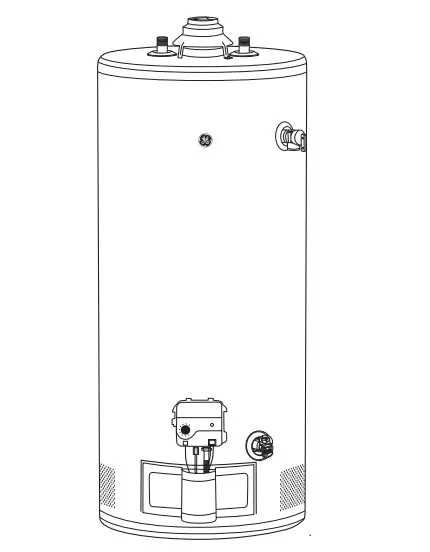 GE Appliances GP40S10BXR Premium 40-Gallon Short Liquid Propane Atmospheric Water Heater - Figure 1