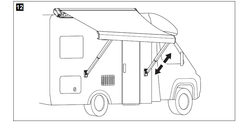 DOMETIC PR2000 Roof Mounted Awning DC Camper fig (11)