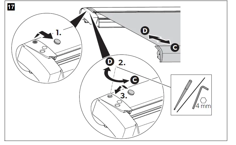 DOMETIC PR2000 Roof Mounted Awning DC Camper fig (16)