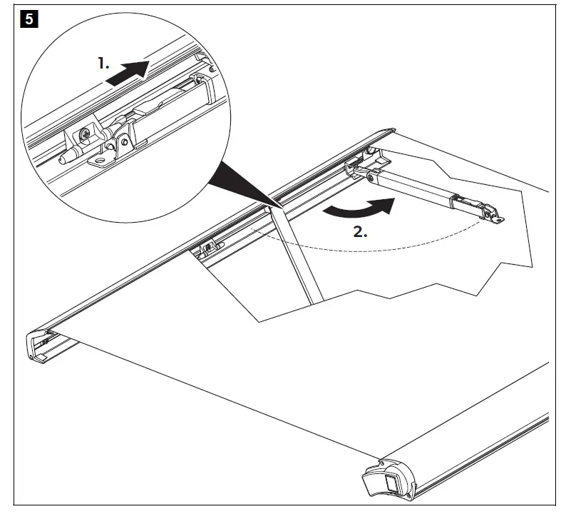 DOMETIC PR2000 Roof Mounted Awning DC Camper fig (5)