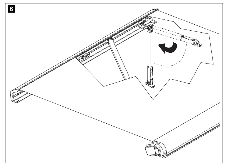 DOMETIC PR2000 Roof Mounted Awning DC Camper fig (6)