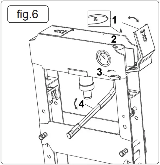 SEALEY Tonne Premier Hydraulic Presses fig 6