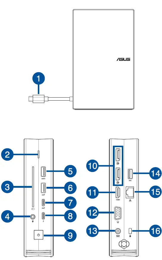 ASUS SimPro Dock 2 Dongles and Cable FIG 1