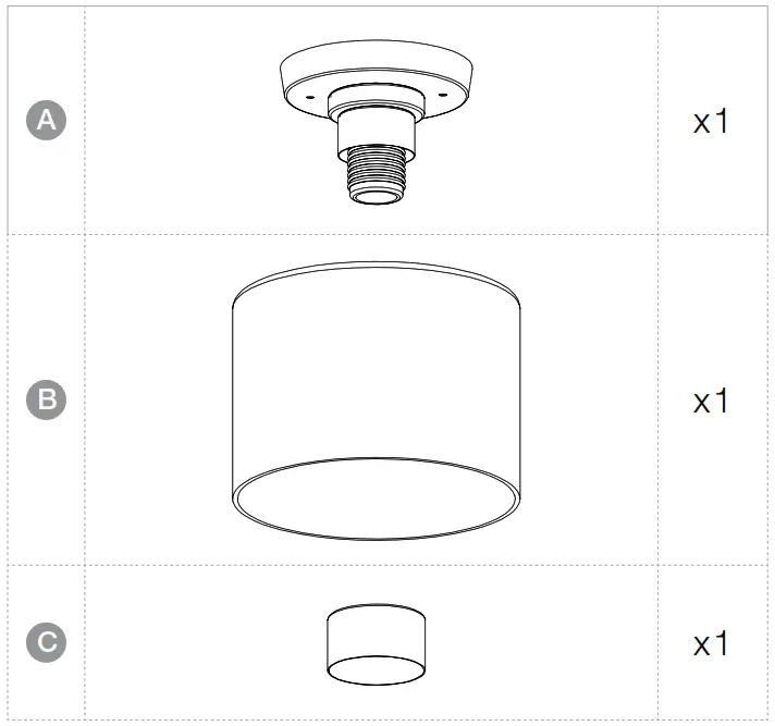 globe 61271 Flush Mount - fig1