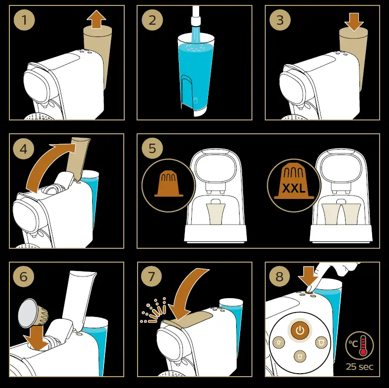 L OR LM8016 Capsule Coffee Machine FIG 7