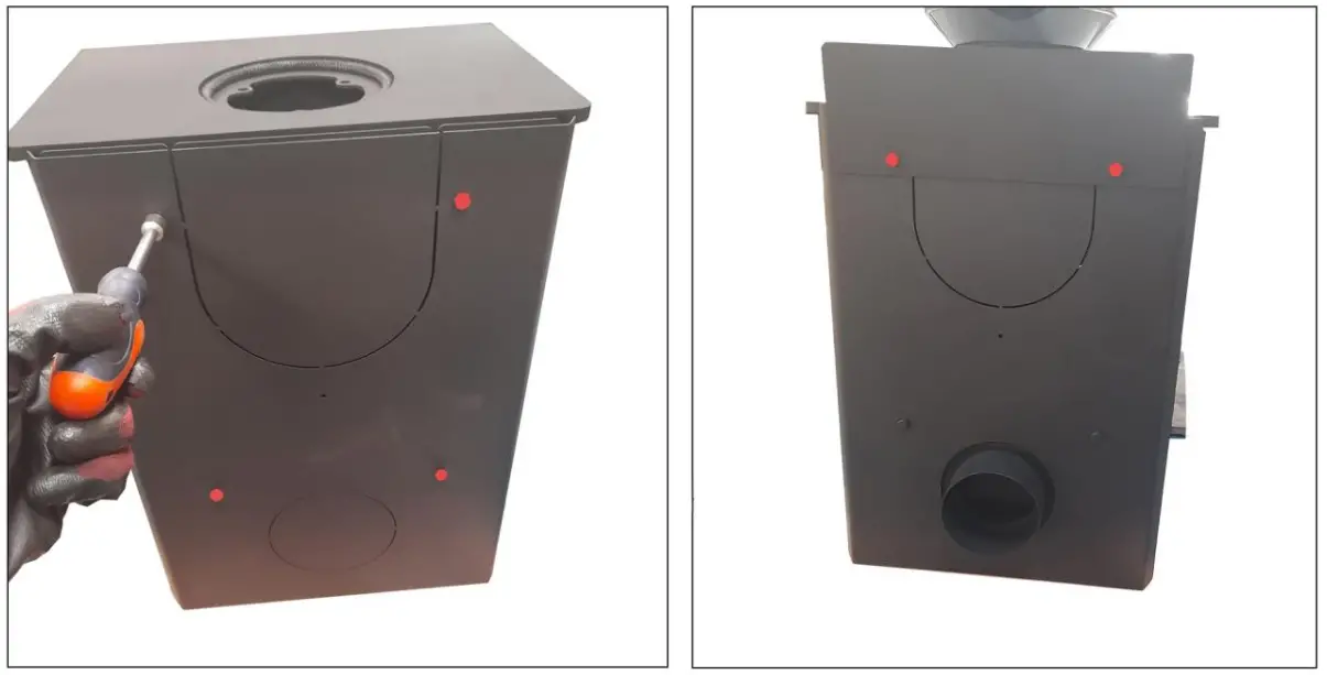 SALTFIRE 5055683308177 Scout 41KW Multi Fuel Stove - combustible Materials