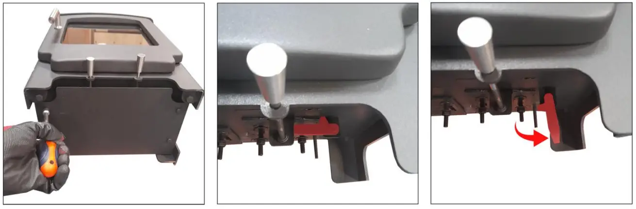 SALTFIRE 5055683308177 Scout 41KW Multi Fuel Stove - stop latch