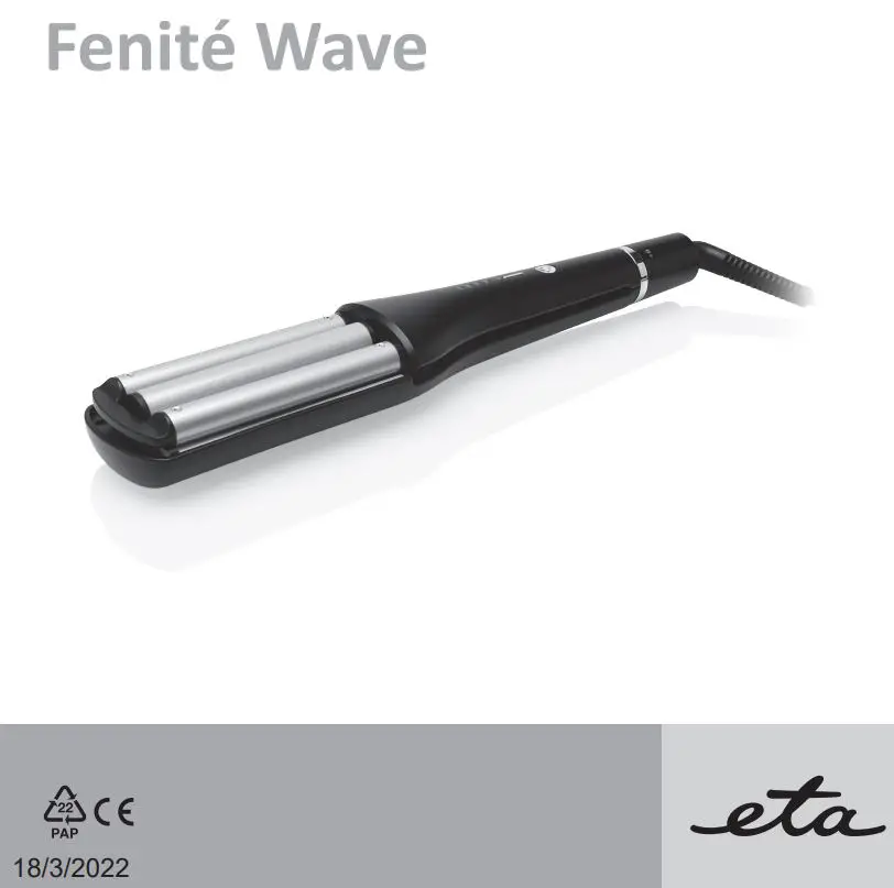 ETA932790000 Fenité Wave Curling Iron Instruction Manual
