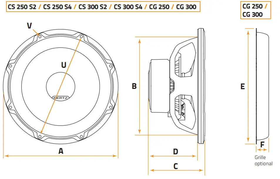 HERTZ Cento Subwoofer - CS 250 S22