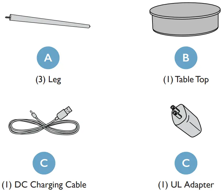 VICTROLA EC 70 Wireless Speaker Table - FIG 1