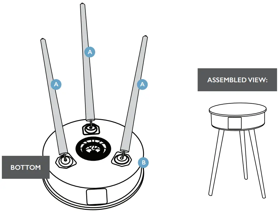 VICTROLA EC 70 Wireless Speaker Table - FIG 2