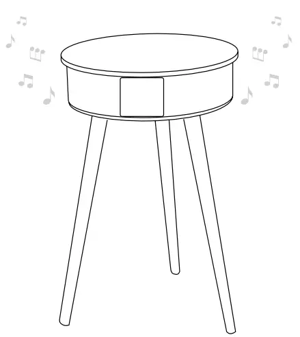 VICTROLA EC 70 Wireless Speaker Table