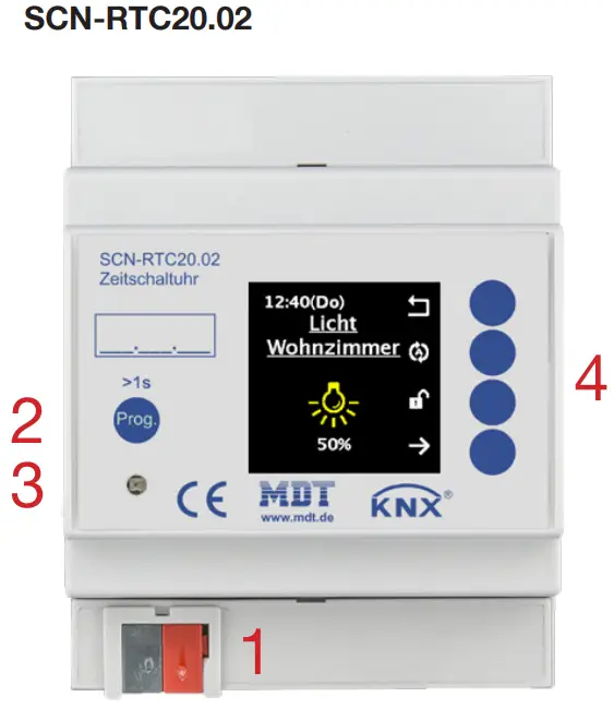 KNX MDT SCN RTC20.02 Time Switch - Fig 1