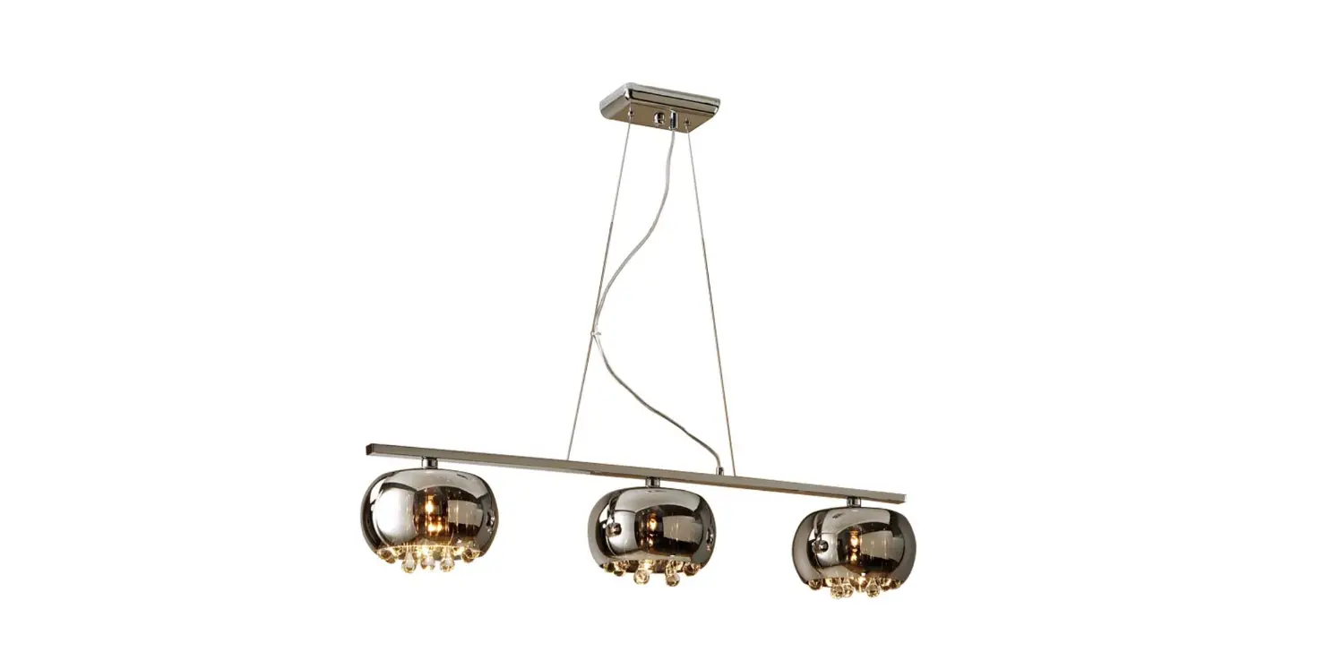 Schuller 509213 Bar Ceiling Pendant 3 Light Chrome Instruction Manual