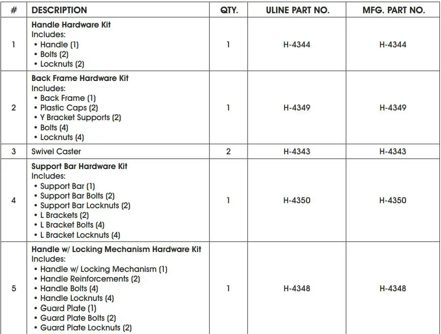 ULINE H-2086, 3 in 1 Aluminum Hand Truck with Pneumatic Wheels Installation Guide - Description