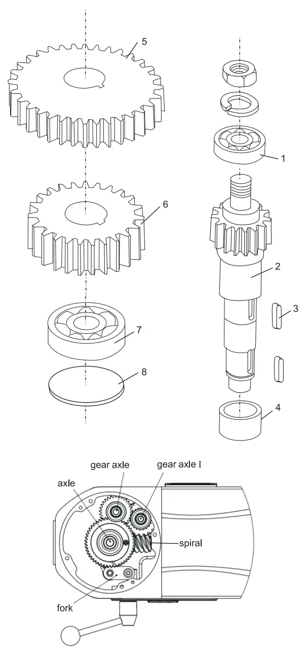 Galaxy Equipment 177GMIX30 Planetary Mixers -Gear Axle