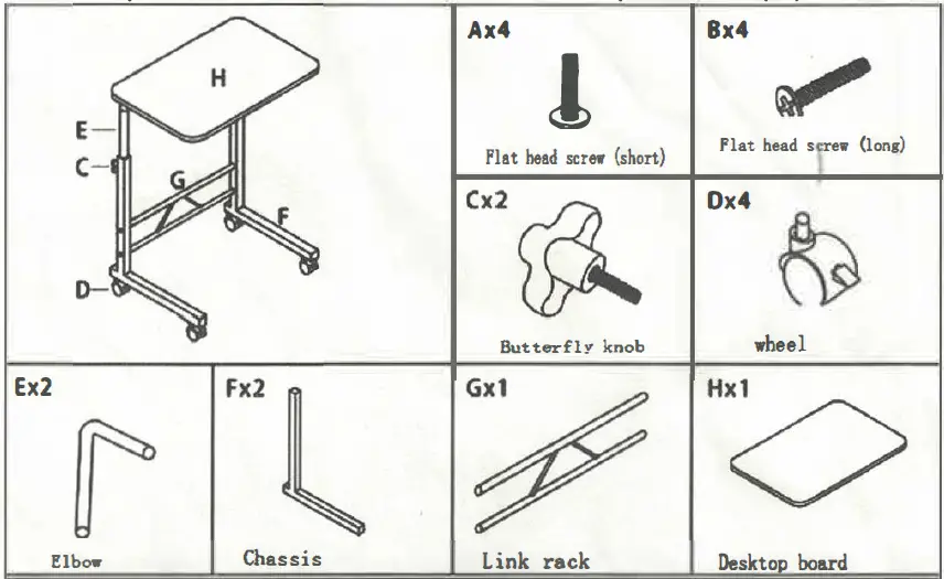 THE-HOME-DEPOT-ZT1402801A-31.5-Inch-Beige-Height-AdjusTable-C-Shaped-End-Table-fig-1