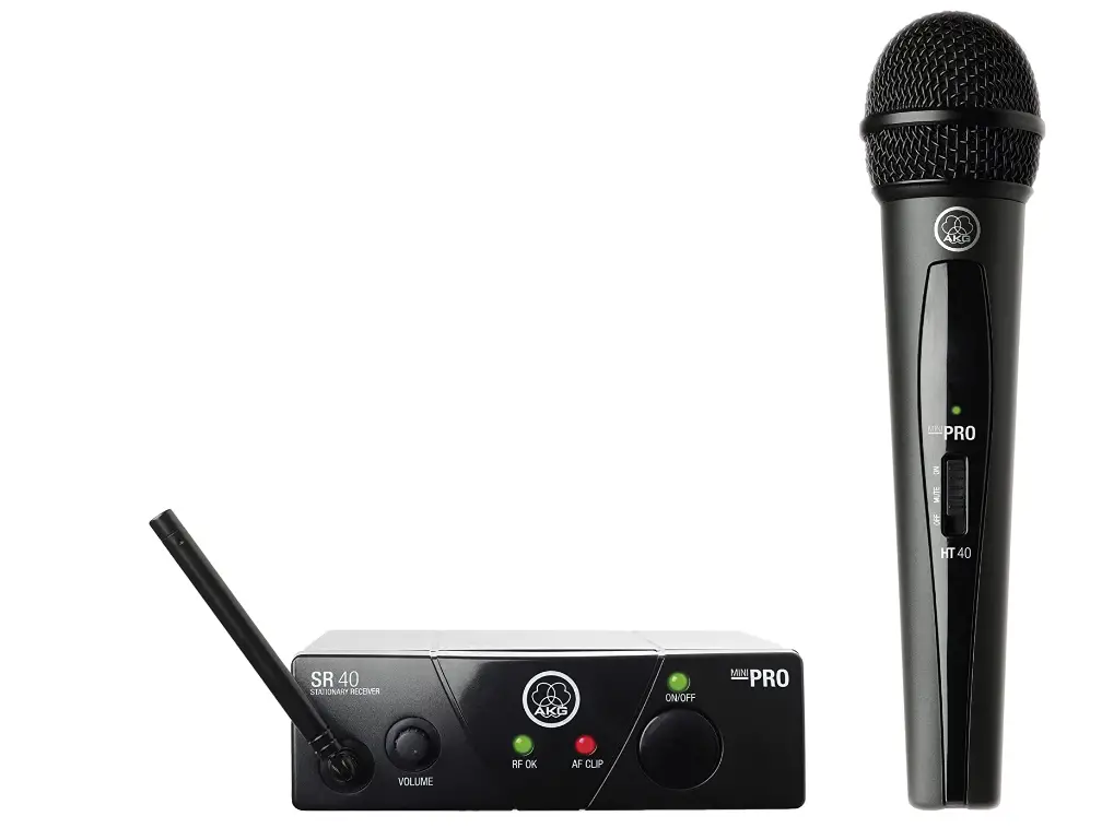 AKG Pro Audio WMS40MINI Vocal Set Band US25C Wireless Microphone System