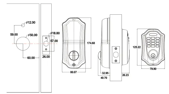 Door-Locks-FG01-Retro-Bluetooth-Door-Lock-FIG-2