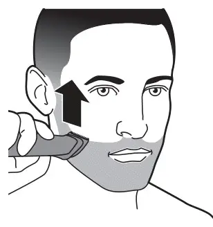 PHILIPS MG5720 Multigroom Face and Hair Trimmer - To trim hair close to the skin