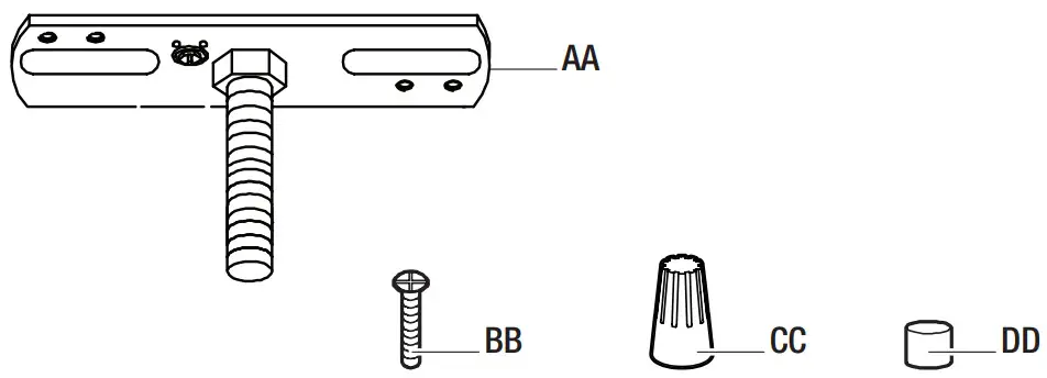 HAMPTON BAY 65143 3 Light Flush Mount - Figure 1
