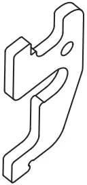 Quick Adjust Shelf Clip