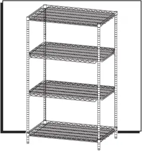 ULINE Quick Adjust Wire Shelving