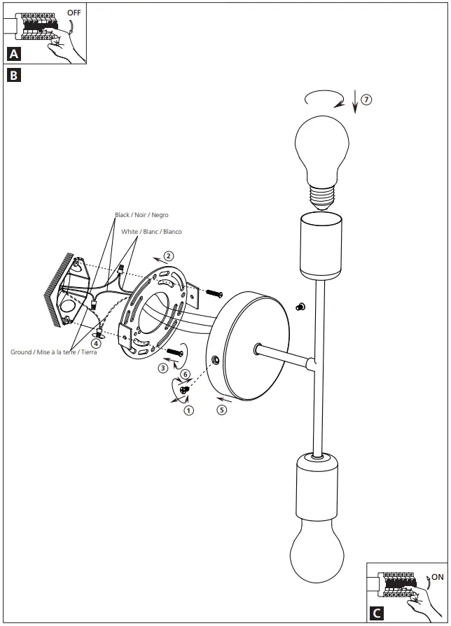 CEILING OR WALL LIGHT