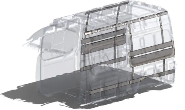 RB-COMPONENTS-61999-75-01-200-Upper-Cabinet-L-Track-Wall-Bracing-product-im azge