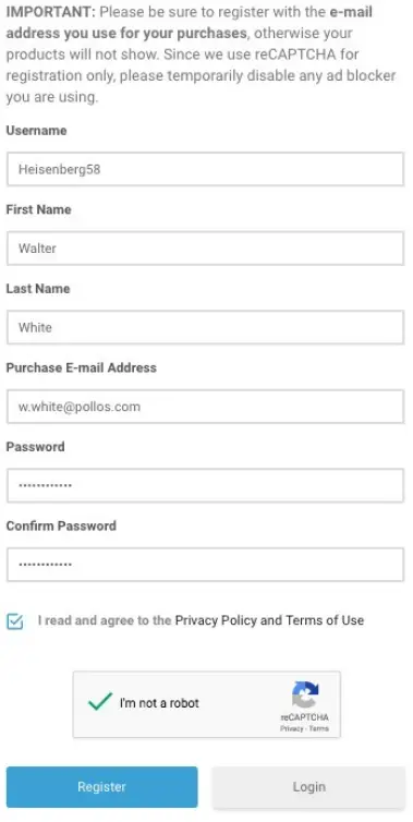 audiority UM 282 Space Station - USER AREA AND REDEEM CODES