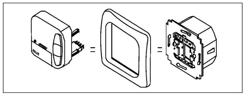 SELVE 298730 i-R Control Radio Control Device 
 Installation/connection