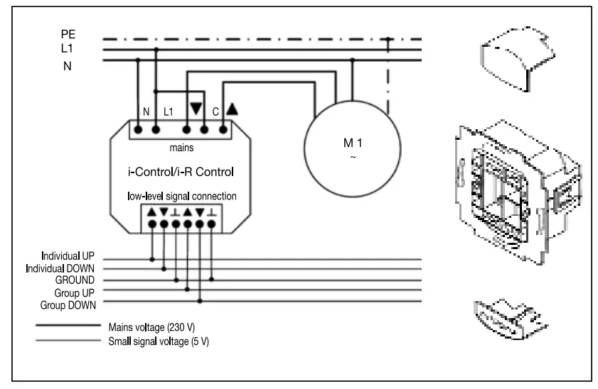 SELVE 298730 i-R Control Radio Control Device 
 Installation/connection
