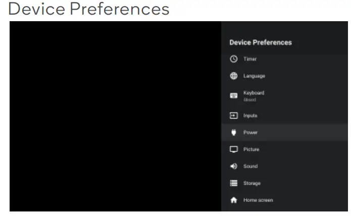 kogan KALED65RT9210SVA 65 Smart -Device Preferences
