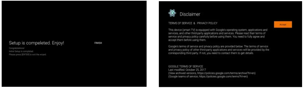 kogan KALED65RT9210SVA 65 Smart -Setup completed