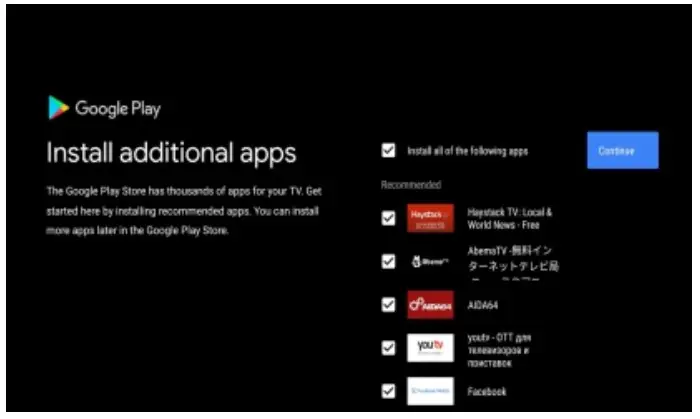 kogan KALED65RT9210SVA 65 Smart -he next setting page