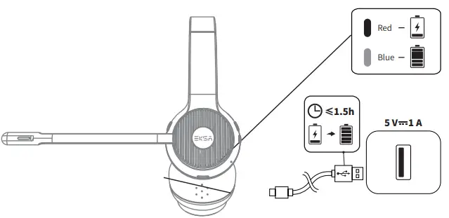EKSA Telecom H16 Pro Office Headset-fig17
