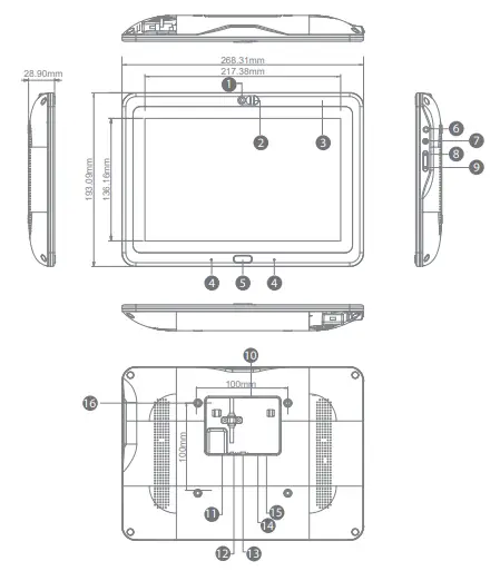 ELC-WH1012T-10.1-Inch-Medical-Industry-Digital-Signage-FIG-2