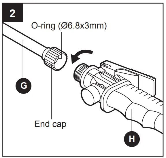 KOBALT KBSP 1040B 03 4 Gallons Plastic Backpack Sprayer - Wand to the Handle