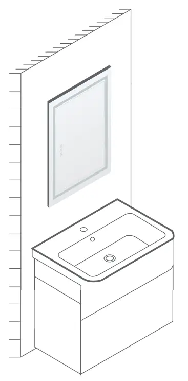 HOMEDEPOT SXB2347 47.24 Inch H Rectangular Frameless Anti-Fog Dimmable Wall Bathroom Vanity Mirror - fig 5
