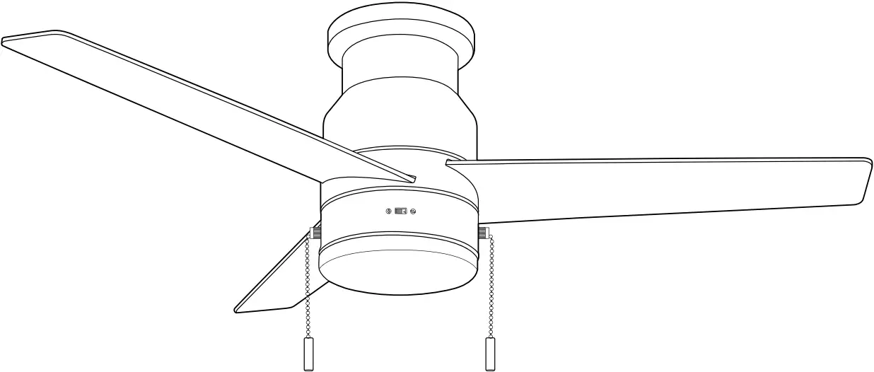 Harbor Breeze CFH42BNK3L Hawkesbury LED Ceiling Fan