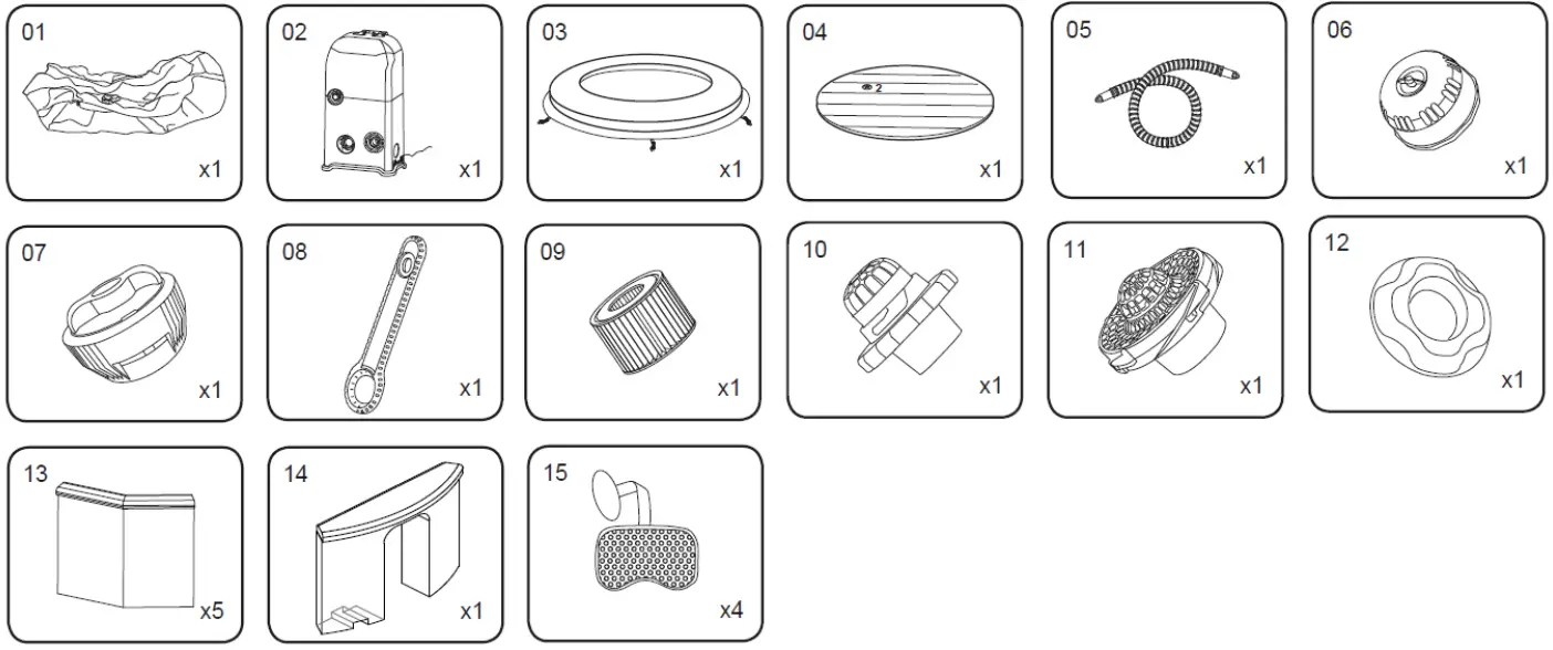 Bestway SALUSPA AirJet Inflatable Hot Tub Spa - fig 29