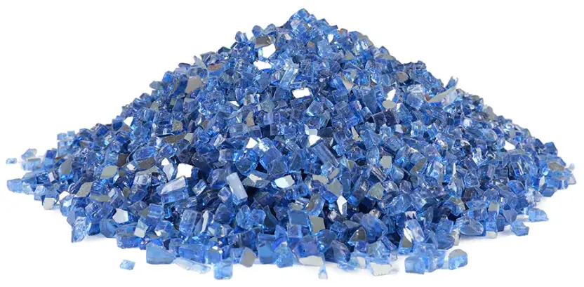 GLS-CB-LWS 15 Pound Blue Fire Glass
