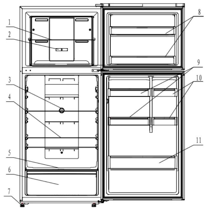 CHiQ Top Mount Refrigerator- PART