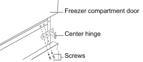 CHiQ Top Mount Refrigerator- center hinge