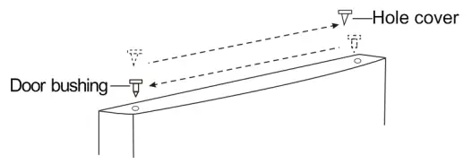 CHiQ Top Mount Refrigerator- left hole cover