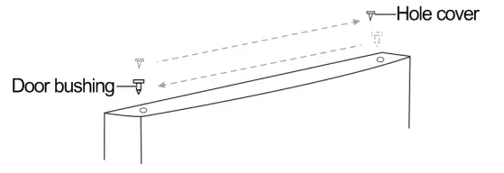 CHiQ Top Mount Refrigerator- left hole coverer