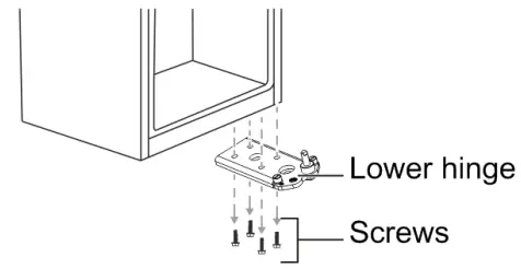 CHiQ Top Mount Refrigerator- lower hinge