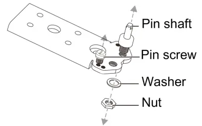 CHiQ Top Mount Refrigerator- pin screw